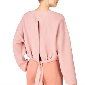 FABLETICS Anna tie back sweatshirt open back gym fitness